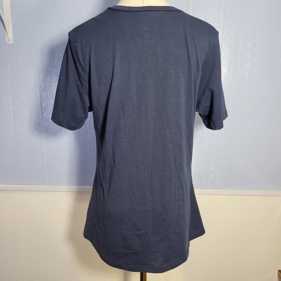 NFL Team Apparel Woman's Medium Navy Blue Chicago Front Knot Shortsleeve T-Shirt - Picture 5 of 10